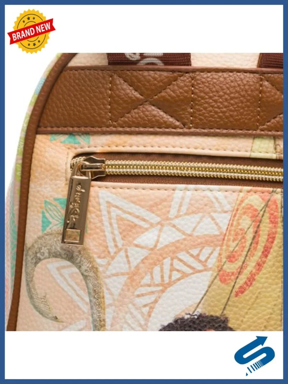 Vegan Leather Mini Backpack with Zipper Compartment